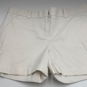 Vince Camuto High Waist Cream Shorts